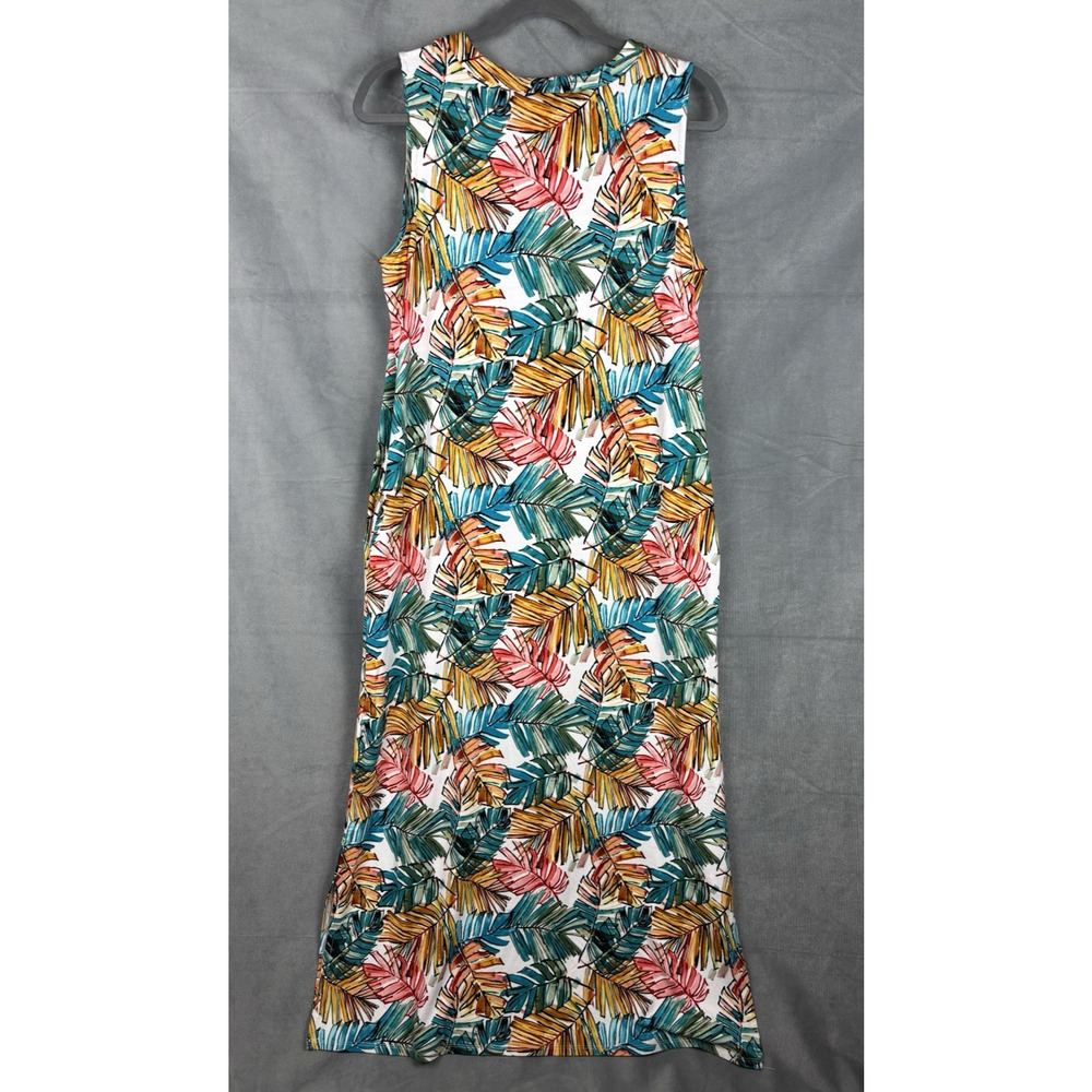 Chico's Tropical Leaf Print Maxi Dress - Multicolor - Picture 2 of 11